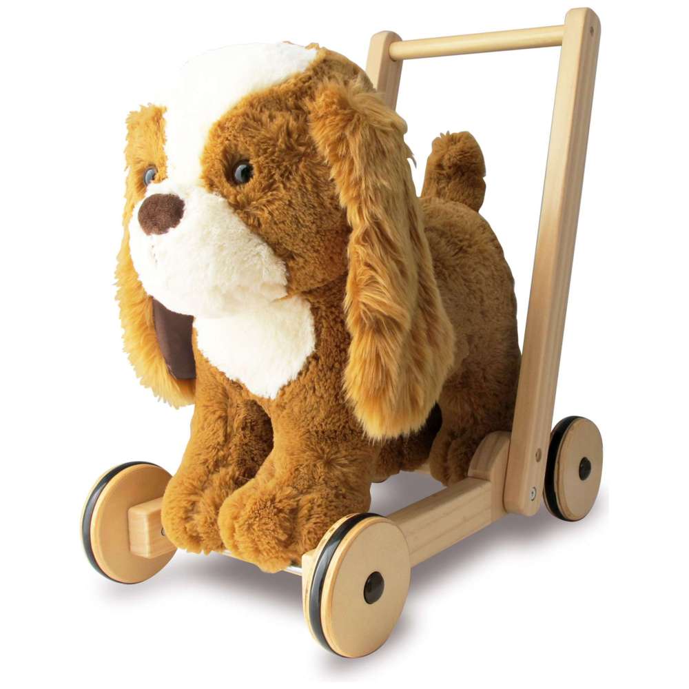 Little Bird Told Me - 2-In-1 Peanut Pup Baby Walker - Brown