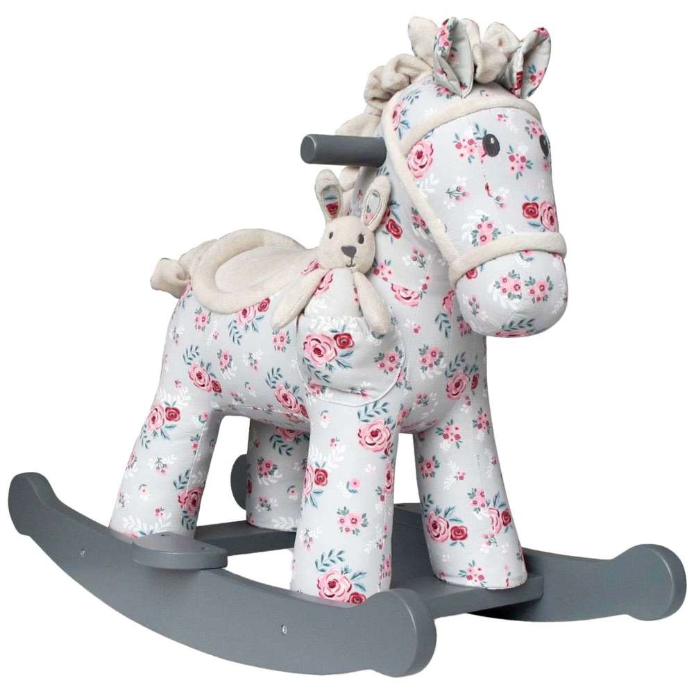 Little Bird Told Me - Lily & Rose Rocking Horse - Grey
