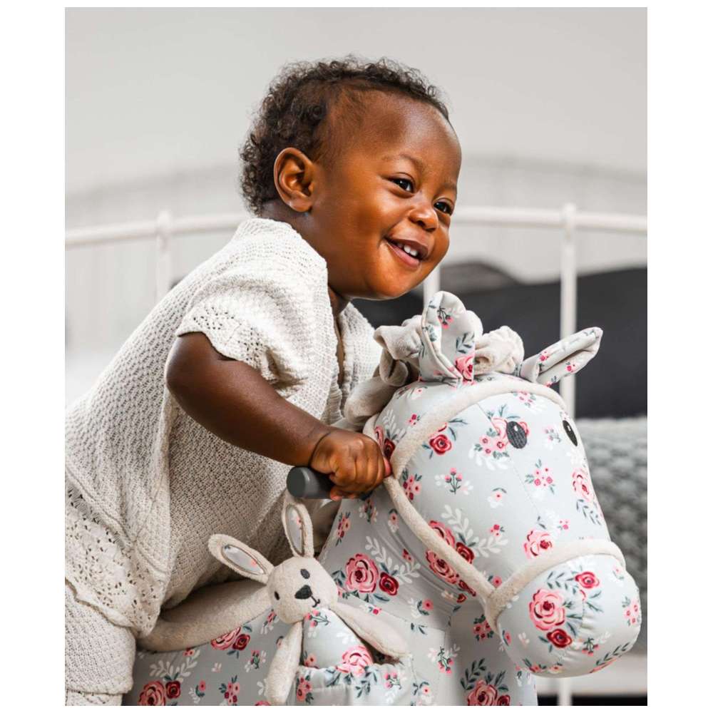 Little Bird Told Me - Lily & Rose Rocking Horse - Grey