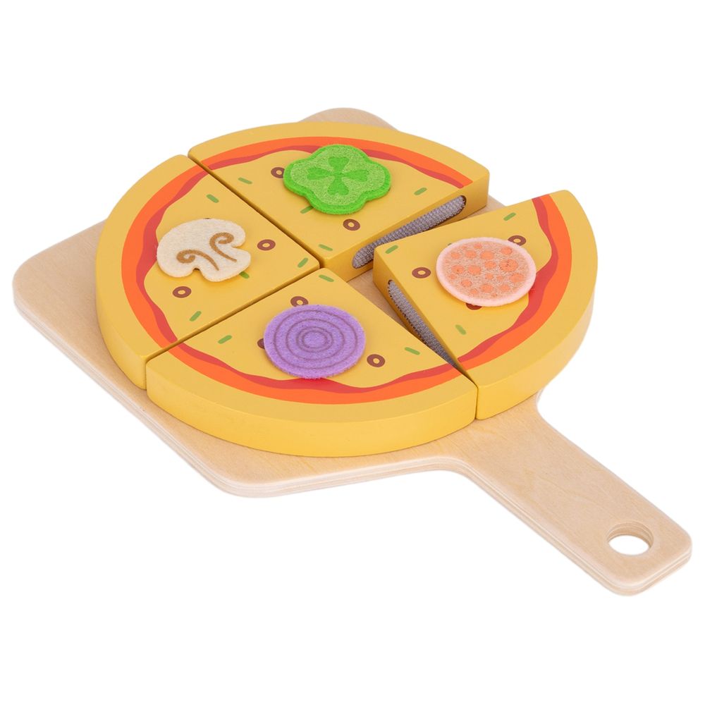 Littlechus Wooden Pizza Oven Playset - 42 Pc Set