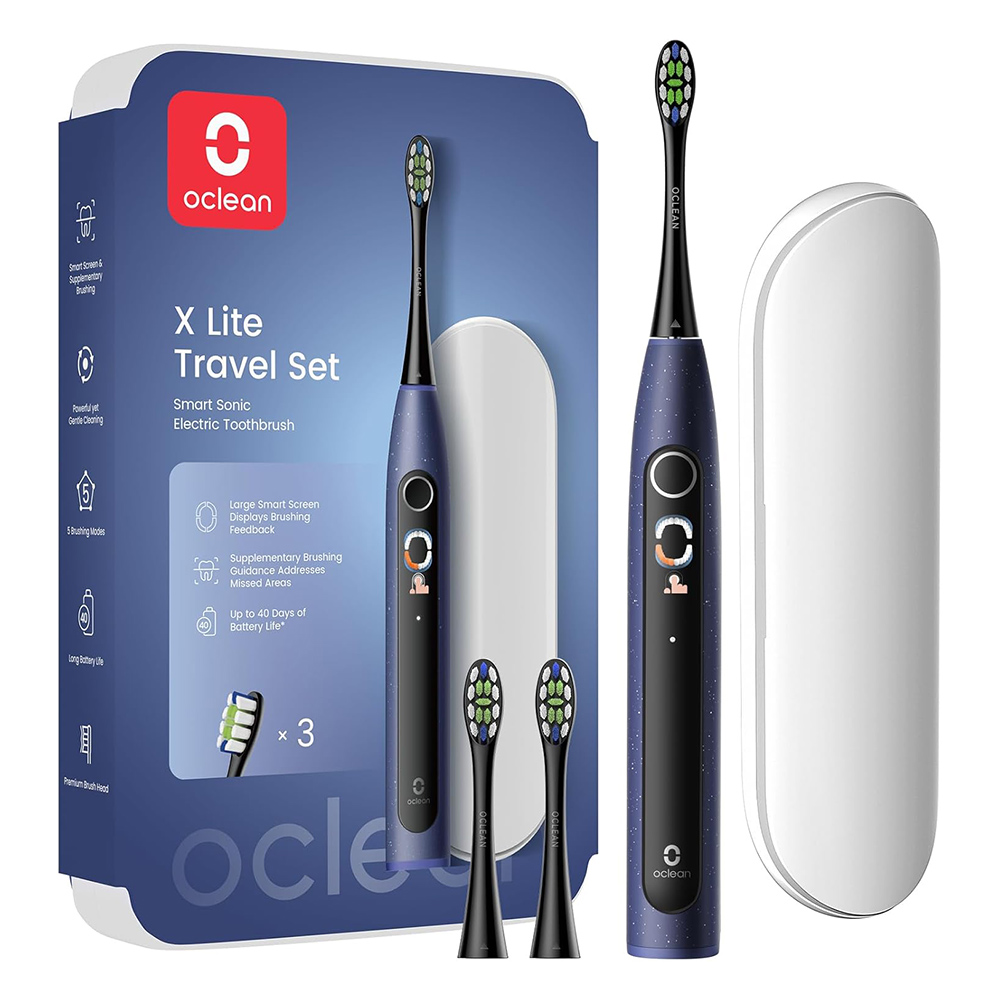 مجموعة فرشاة الأسنان الكهربائية الذكية Oclean X Lite للسفر