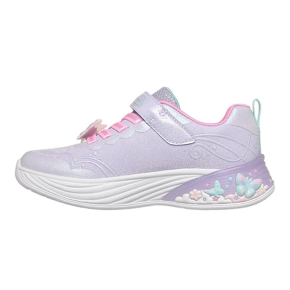 Skechers - Girl's Butterfly Bliss Sneaker With Gore And Strap - Lavender Mint