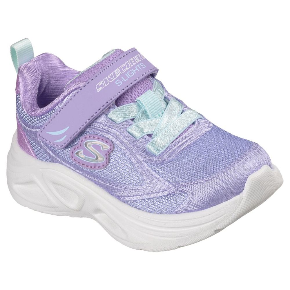 Skechers Lighted Ombre Sola Glow 2.0 Sneakers - Lavender/Aqua