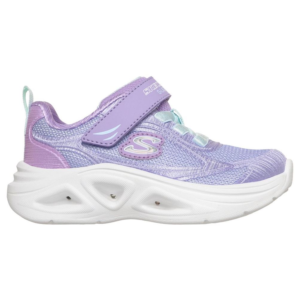 Skechers Lighted Ombre Sola Glow 2.0 Sneakers - Lavender/Aqua