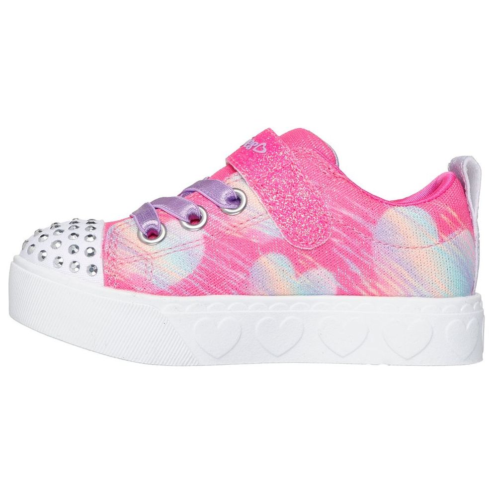حذاء رياضي Skechers - Steps Shimmer Hearts Gore & Strap - وردي