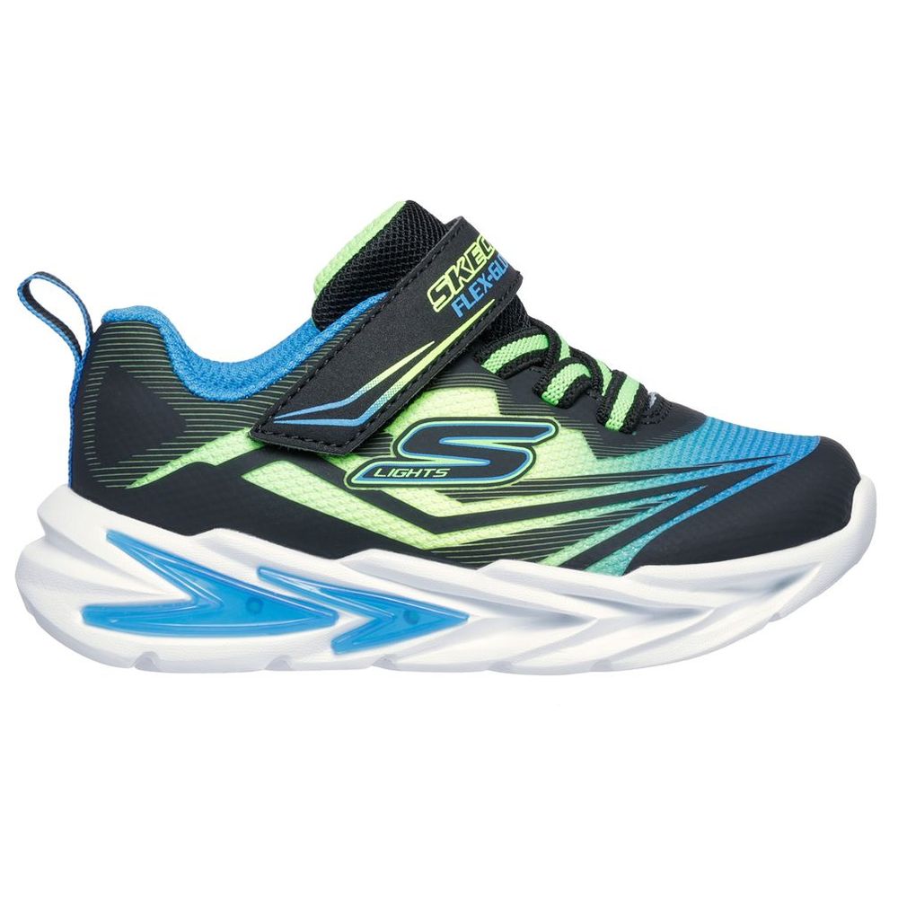 Skechers Toddler Flex-Glow Ultra Lighted Gore & Strap Sneaker - Multicolor