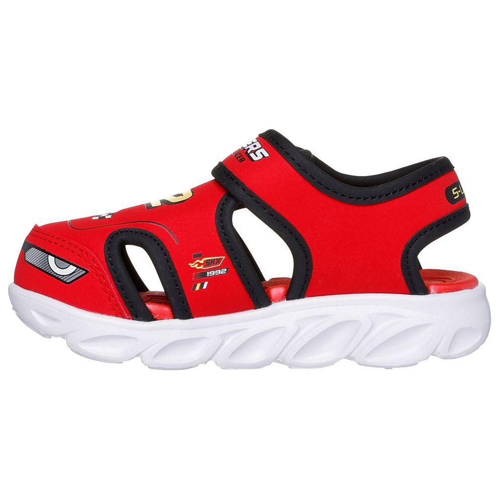 Skechers Hypno-splash Lighted Thematic Closed Toe Sandal - Red/Black