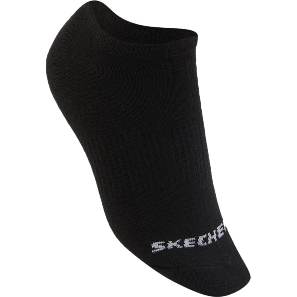 Skechers - 3pc-Set - Kids Non-Terry No-Show Socks - Black - EU 27.5