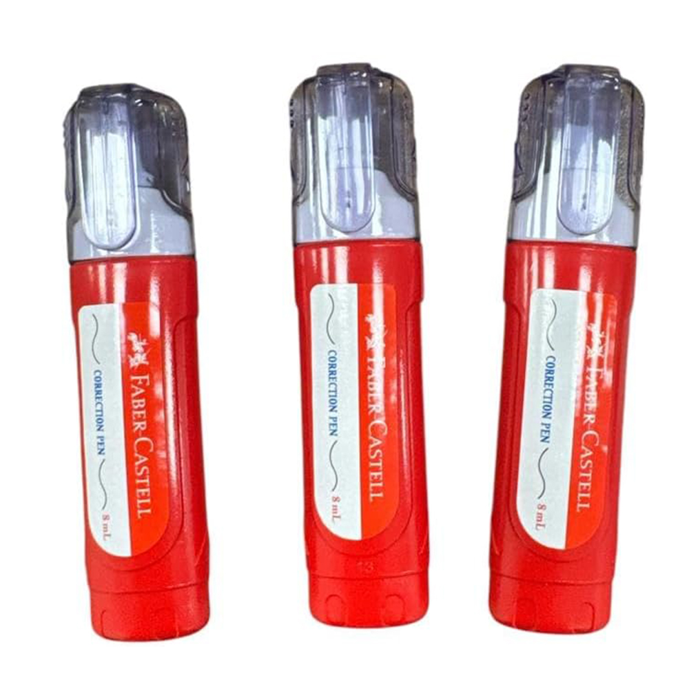 Faber Castell - Correction Pen - 8ml - 3 Pc Set
