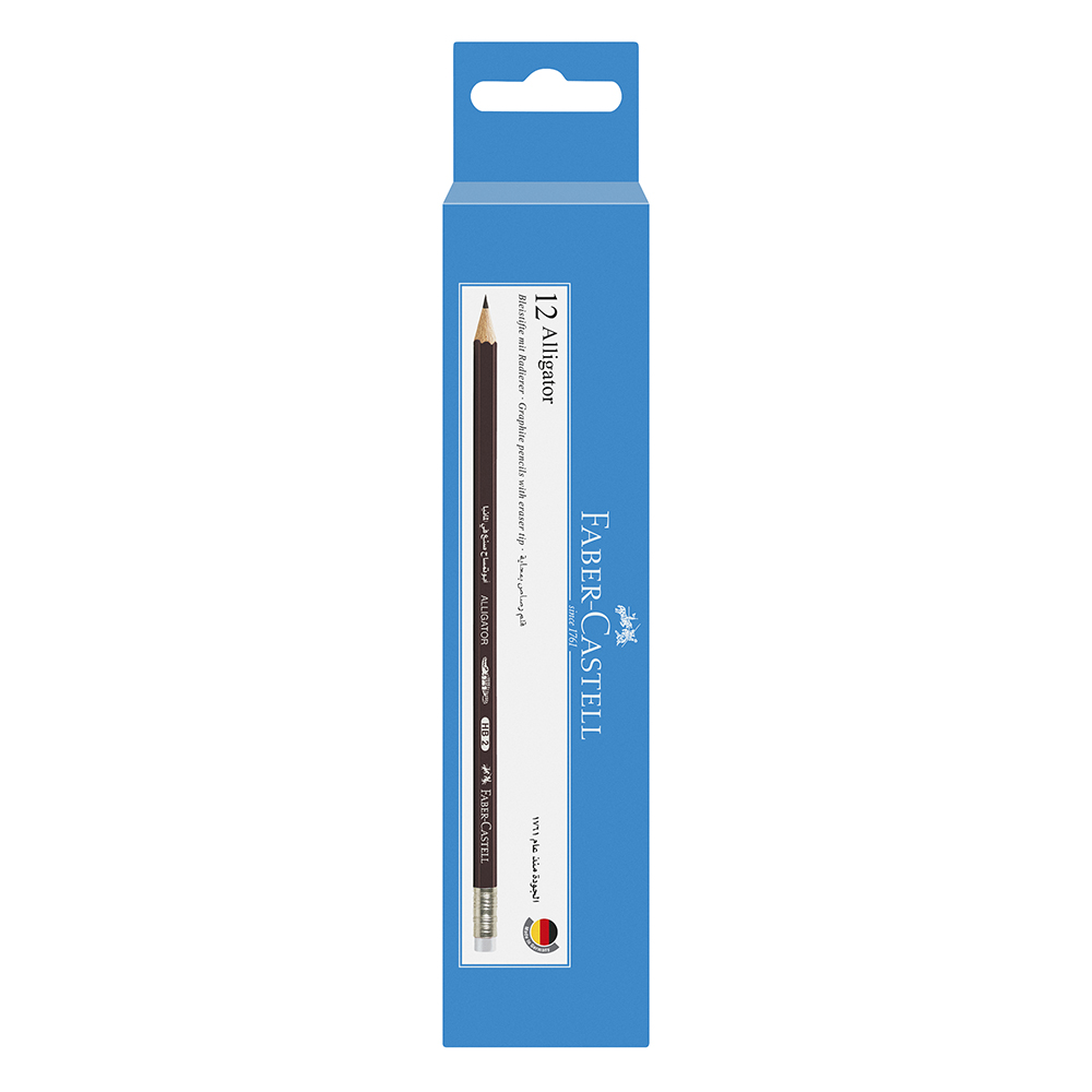 Faber Castell - Blacklead Alligator Pencil - 12 Pc Set