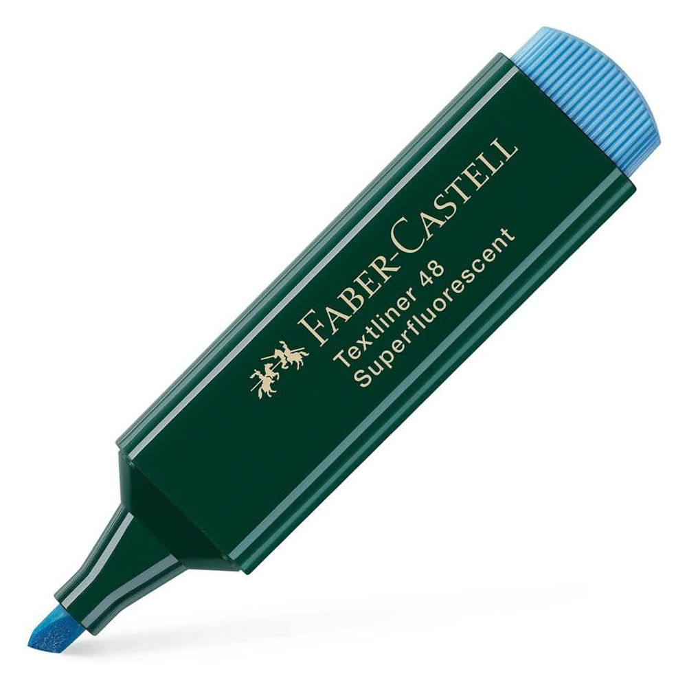 Faber Castell - Textliner 48 Refill Highlighters - Yellow/Blue - 2 Pc Set