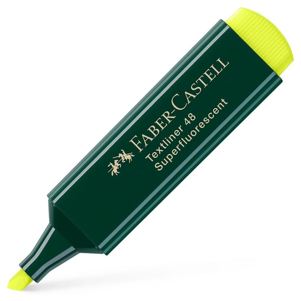 Faber Castell - Textliner 48 Refill Highlighters - Yellow/Blue - 2 Pc Set