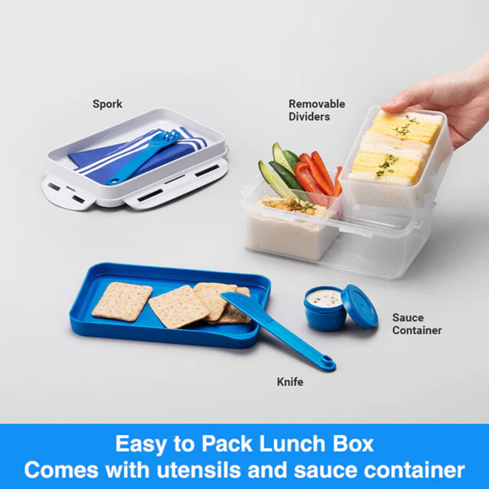 LocknLock - 3-In-1 3-Compartment To-Go Lunch Box - 1 L