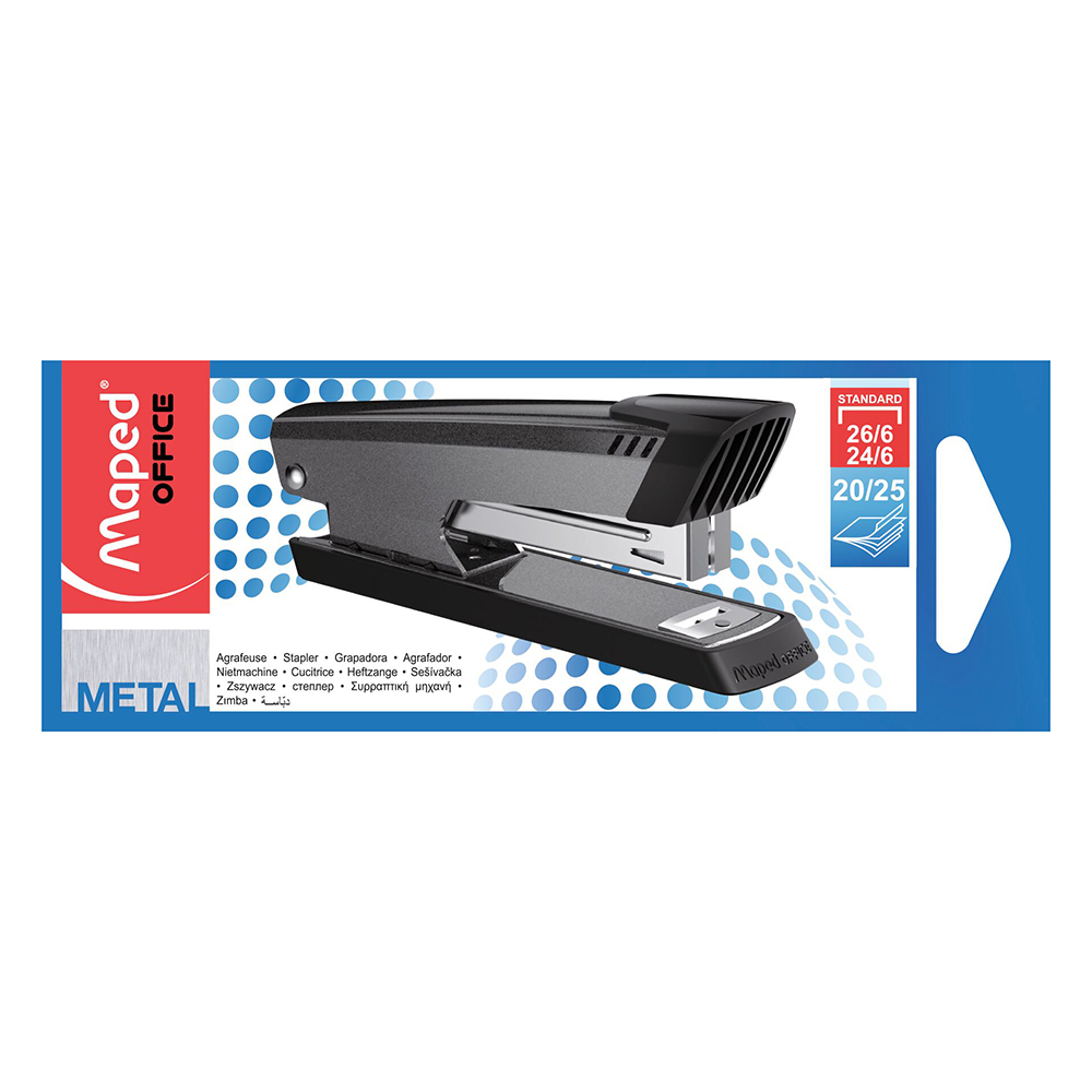 Maped - Metal Half Strip Stapler - Black