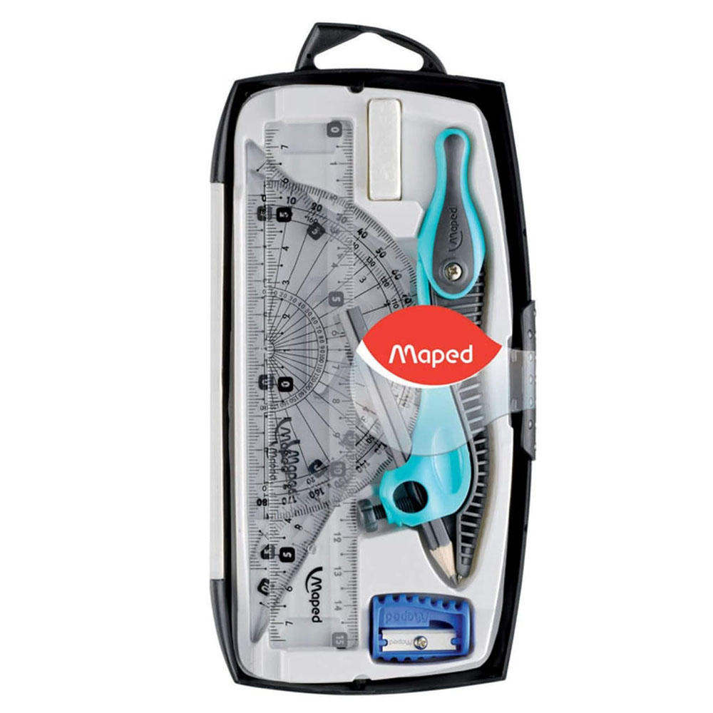 Maped - Math Set - Color May Vary - 8 Pc Set