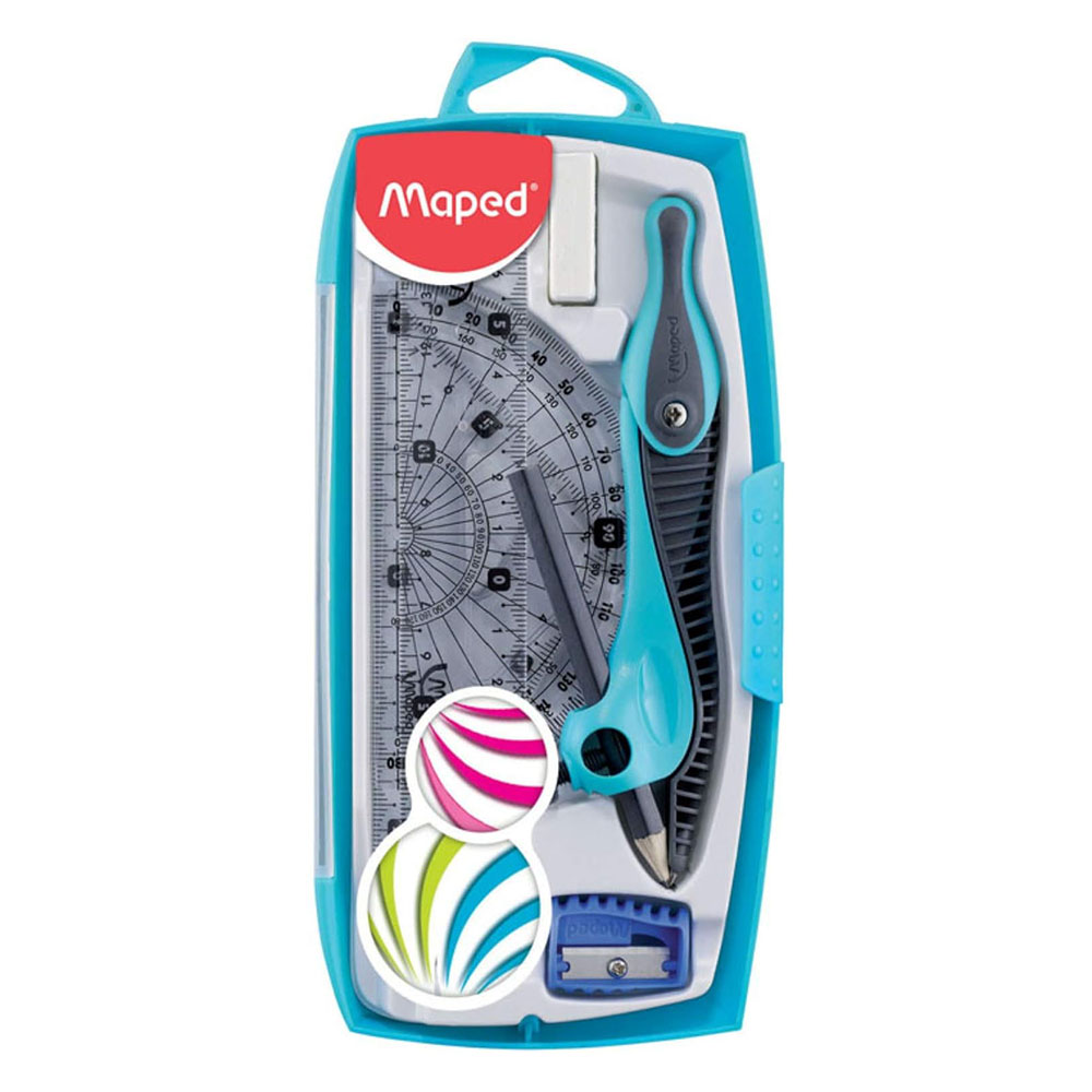 Maped - Math Set - Color May Vary - 8 Pc Set
