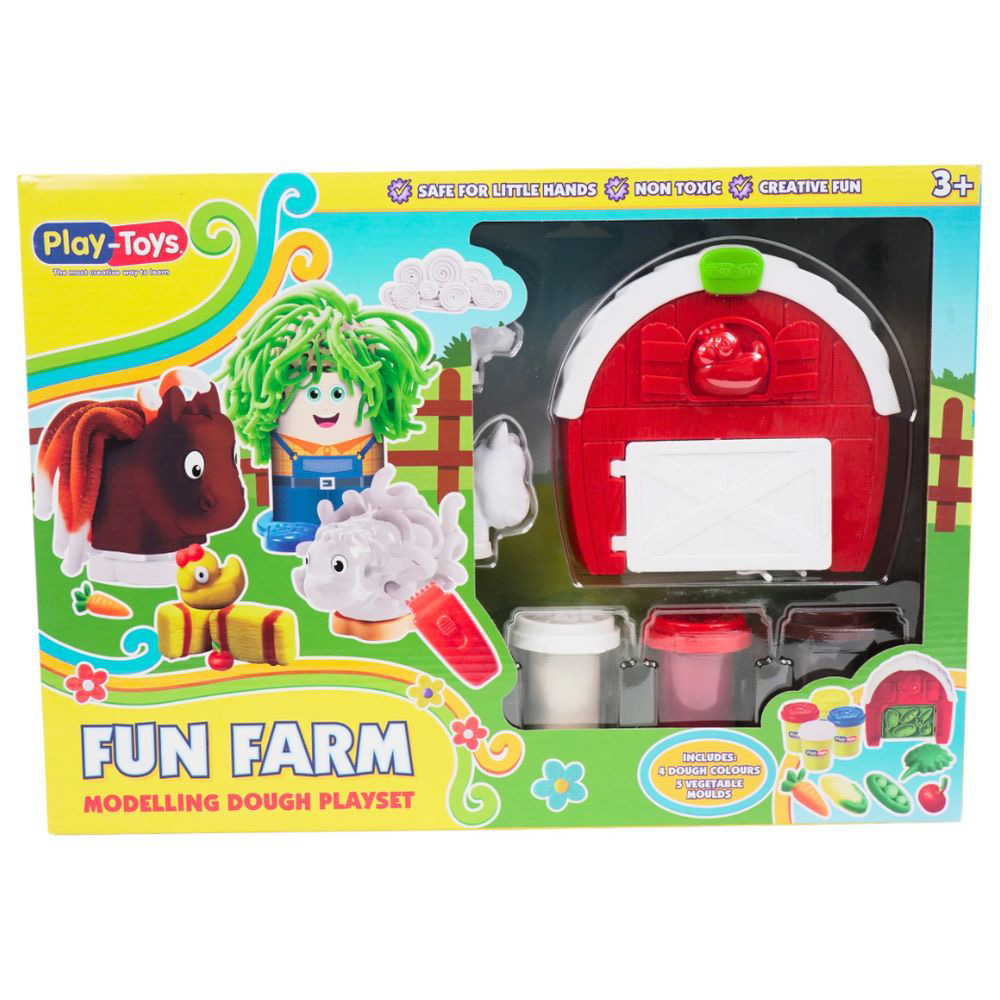 Playtoys - Fun Farm Modelling Dough Play Set