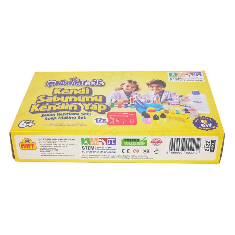 Playtoys - Nikola Tesla Make Your Own Soap Bubble Making Kit