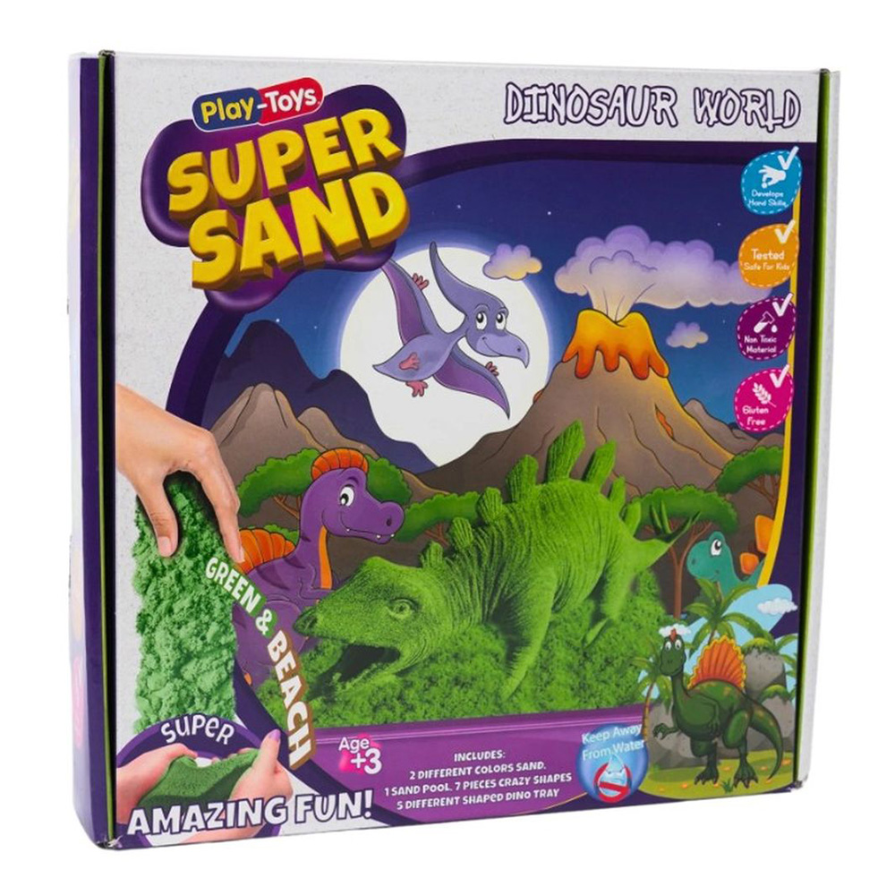 Playtoys - Super Sand Dinosaur World Sand Kit