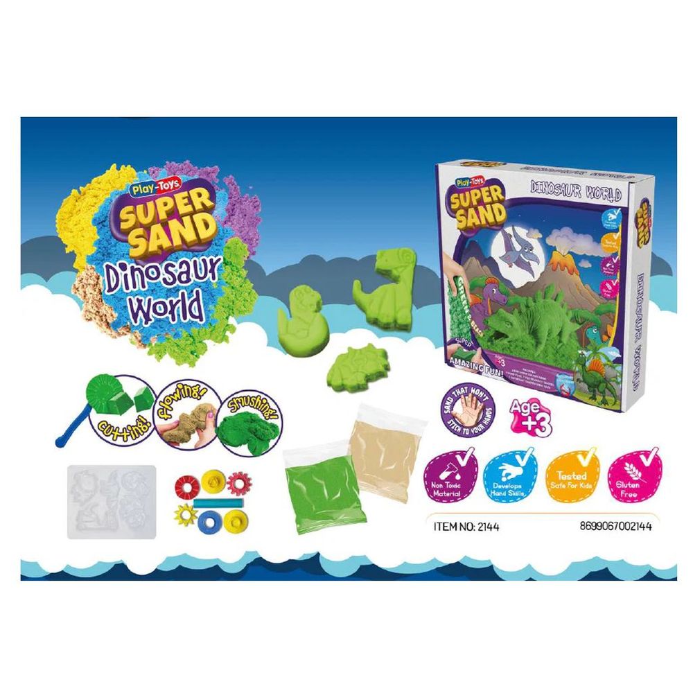 Playtoys - Super Sand Dinosaur World Sand Kit