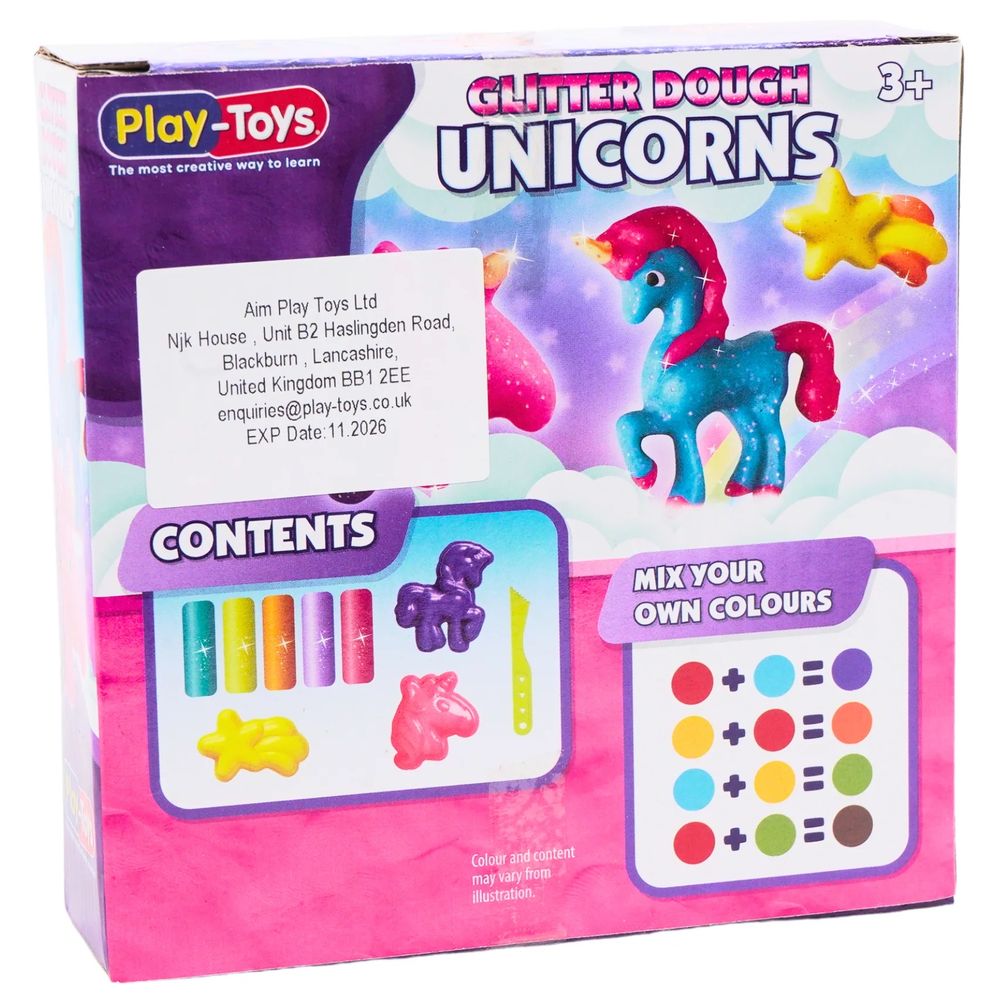 Playtoys - Glitter Dough Unicorns Kit