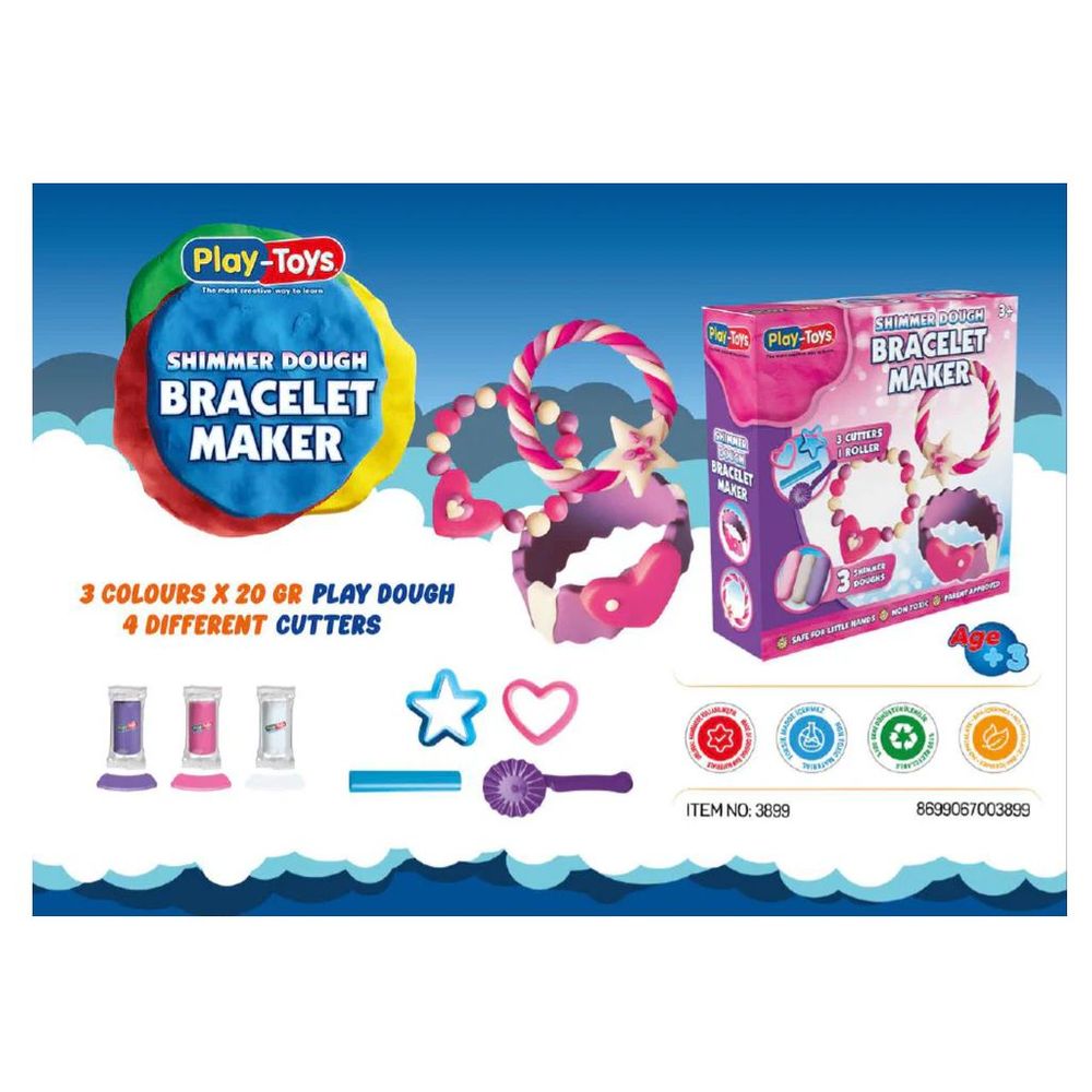 Playtoys - Shimmer Dough Bracelet Maker Kit