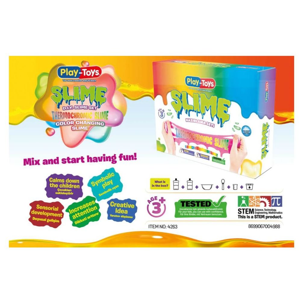 Playtoys - Thermochromic Slime Set