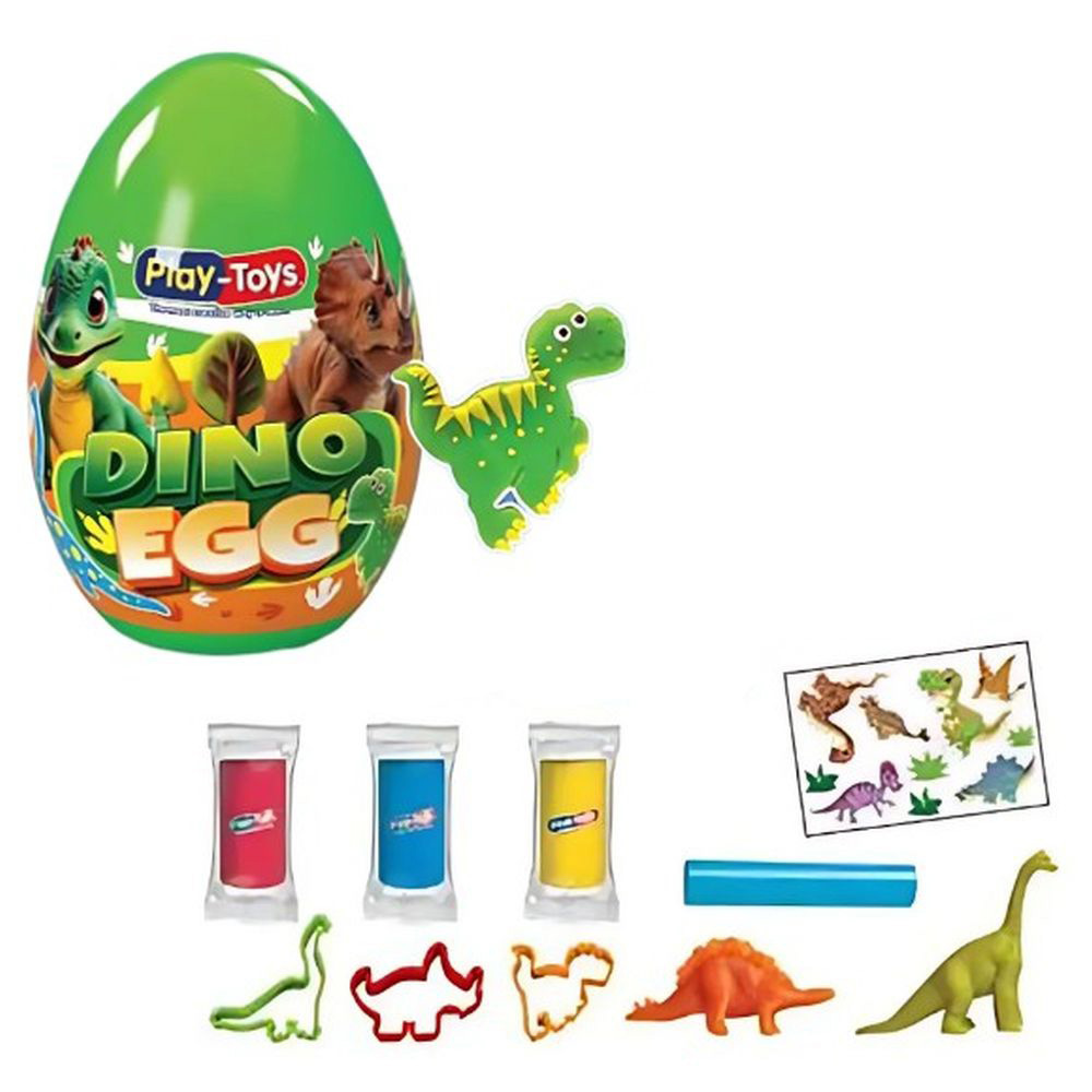 Playtoys - Dino Egg Dough Set