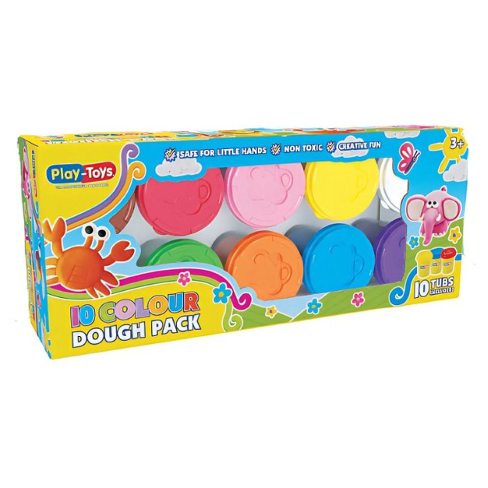 Playtoys - Colour Dough - 30 gm - 10 Pc Set