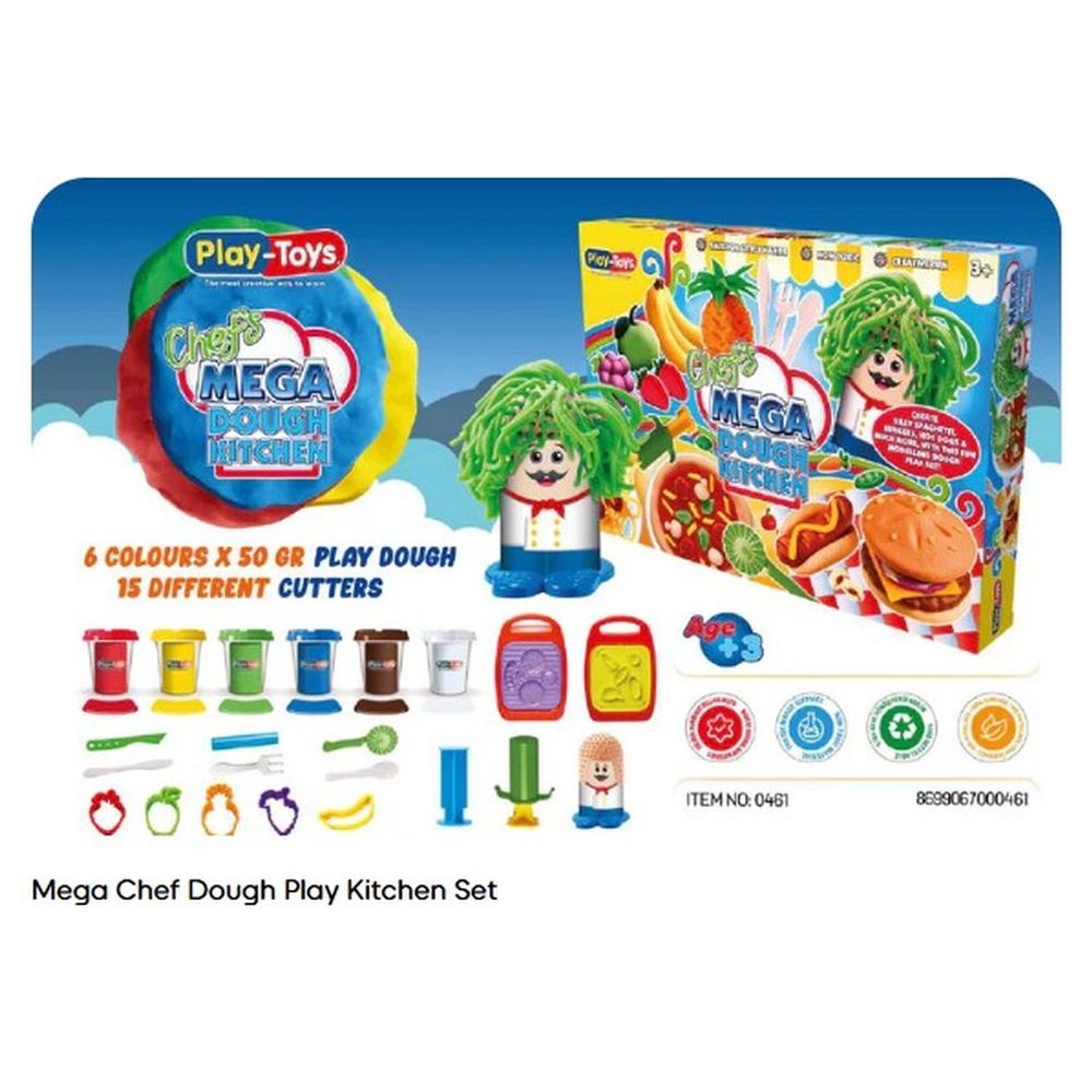 Playtoys - Chef's Mega Dough Kitchen Set