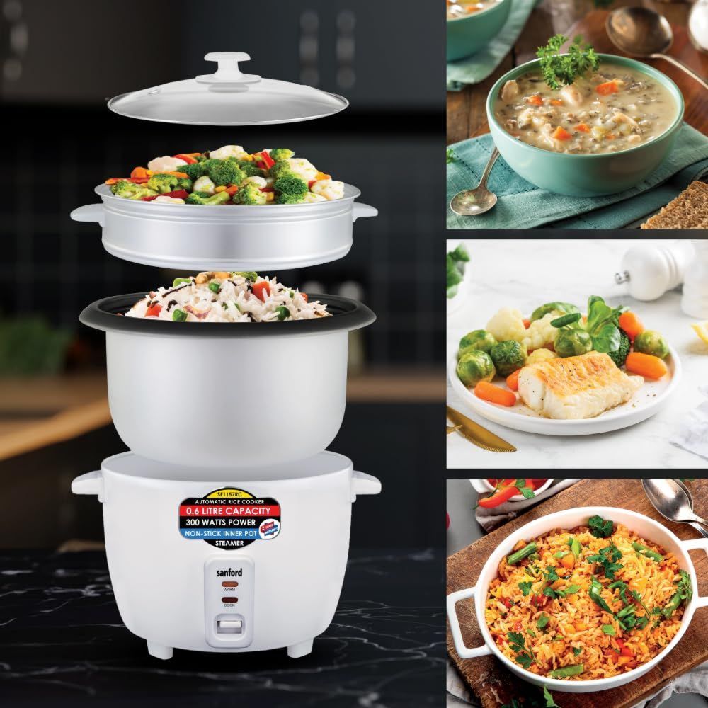 Sanford - Automatic Rice Cooker - White - 600 ml - 300 W