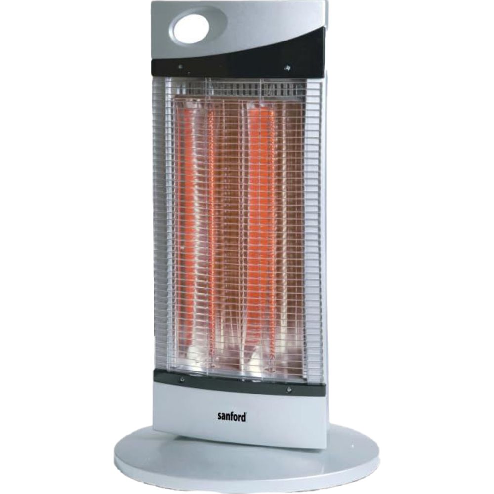 Sanford - Carbon Room Heater With Remote Control - Silver/Black - 900 W