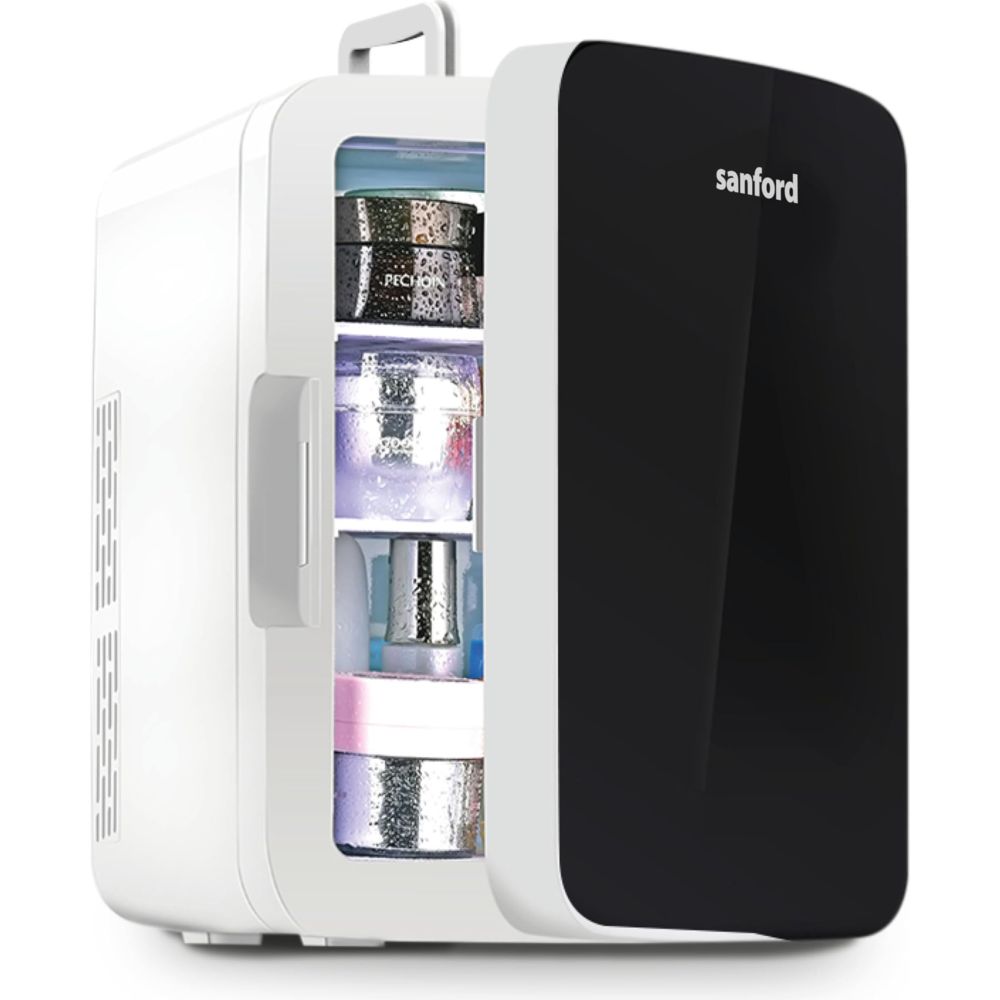 Sanford - 2-In-1 Cool & Warm Mini Refrigerator - Black - 10 L