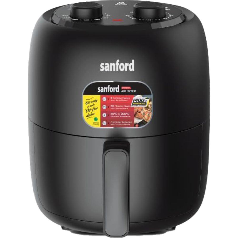 Sanford - Manual Air Fryer - Black - 3.5 L - 1400 W