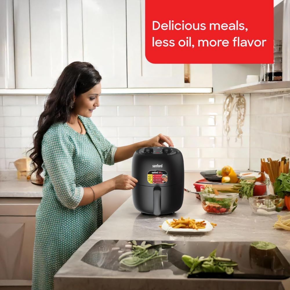 Sanford - Manual Air Fryer - Black - 3.5 L - 1400 W