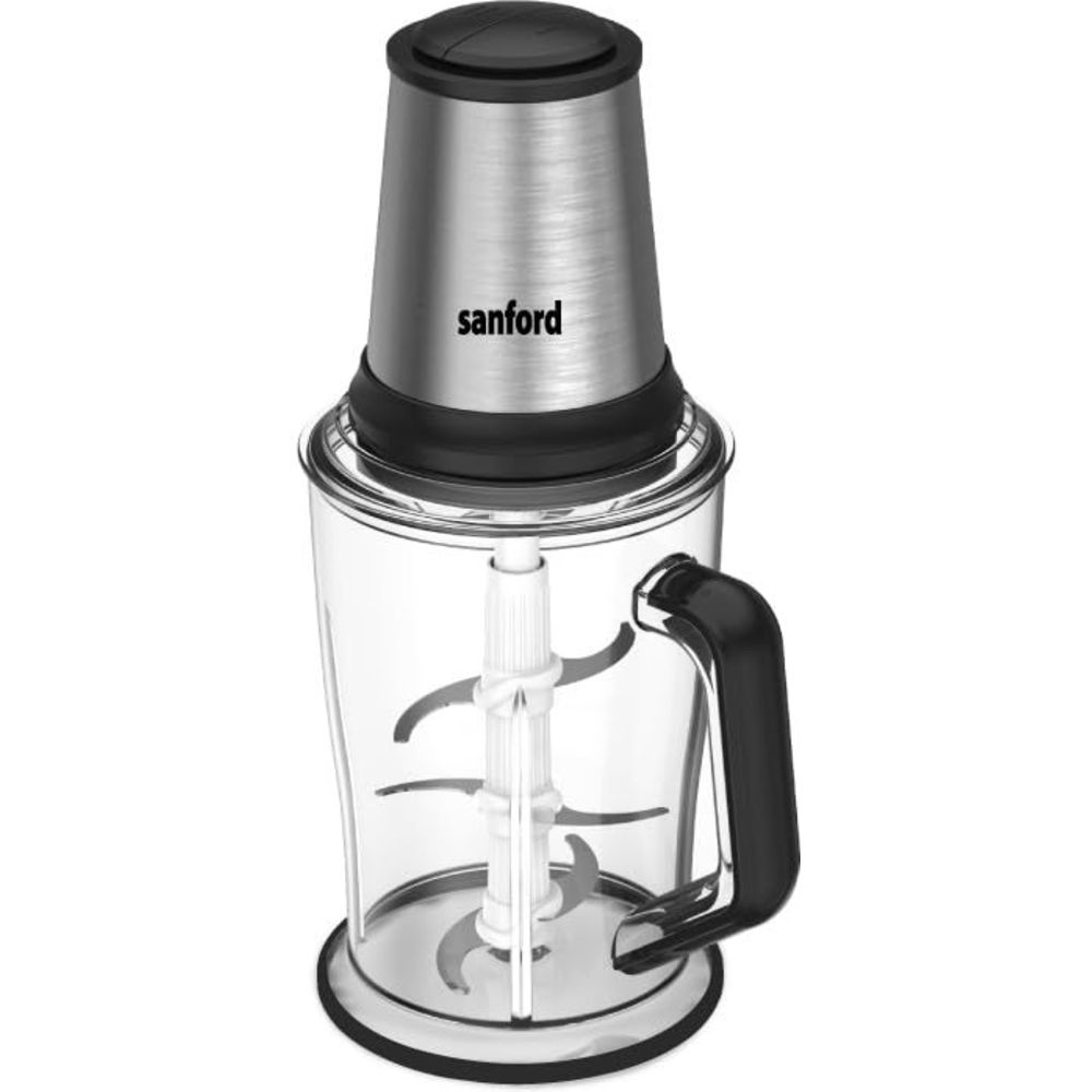 Sanford - Mini Electric Food Chopper - Clear/Silver - 2 L - 400 W