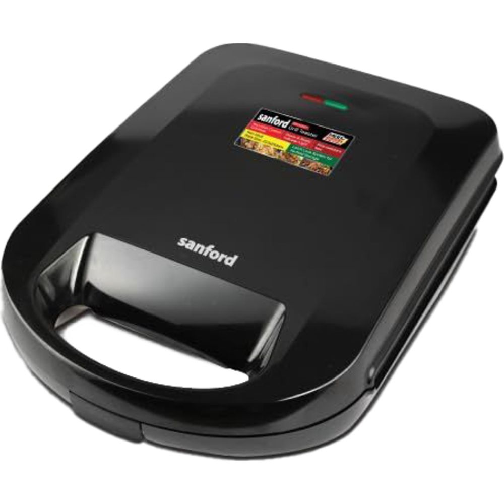 Sanford - Toaster With Non-Stick Coated Grill Plate - Black - 1400 W