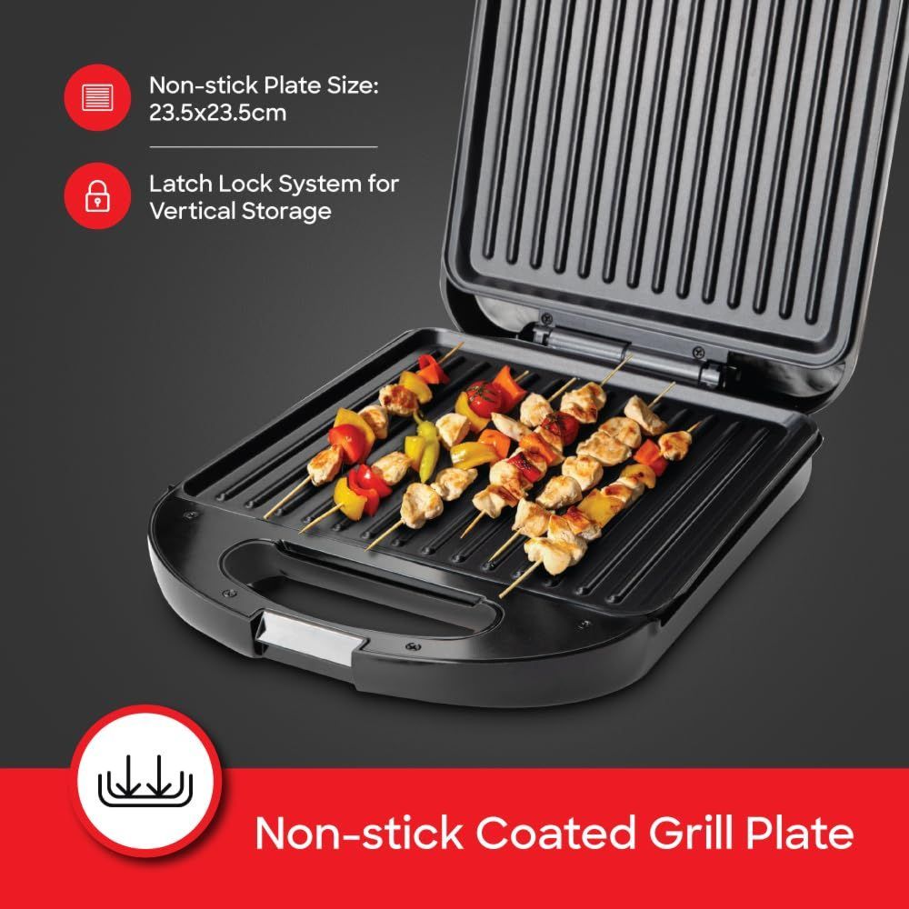 Sanford - Toaster With Non-Stick Coated Grill Plate - Black - 1400 W
