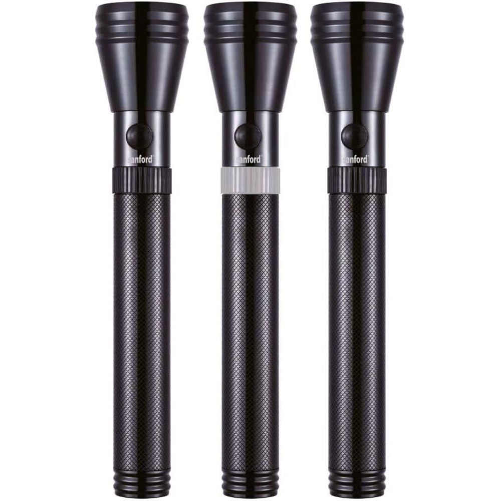 Sanford - LED Rechargeable Searchlight - Black - Pack of 3