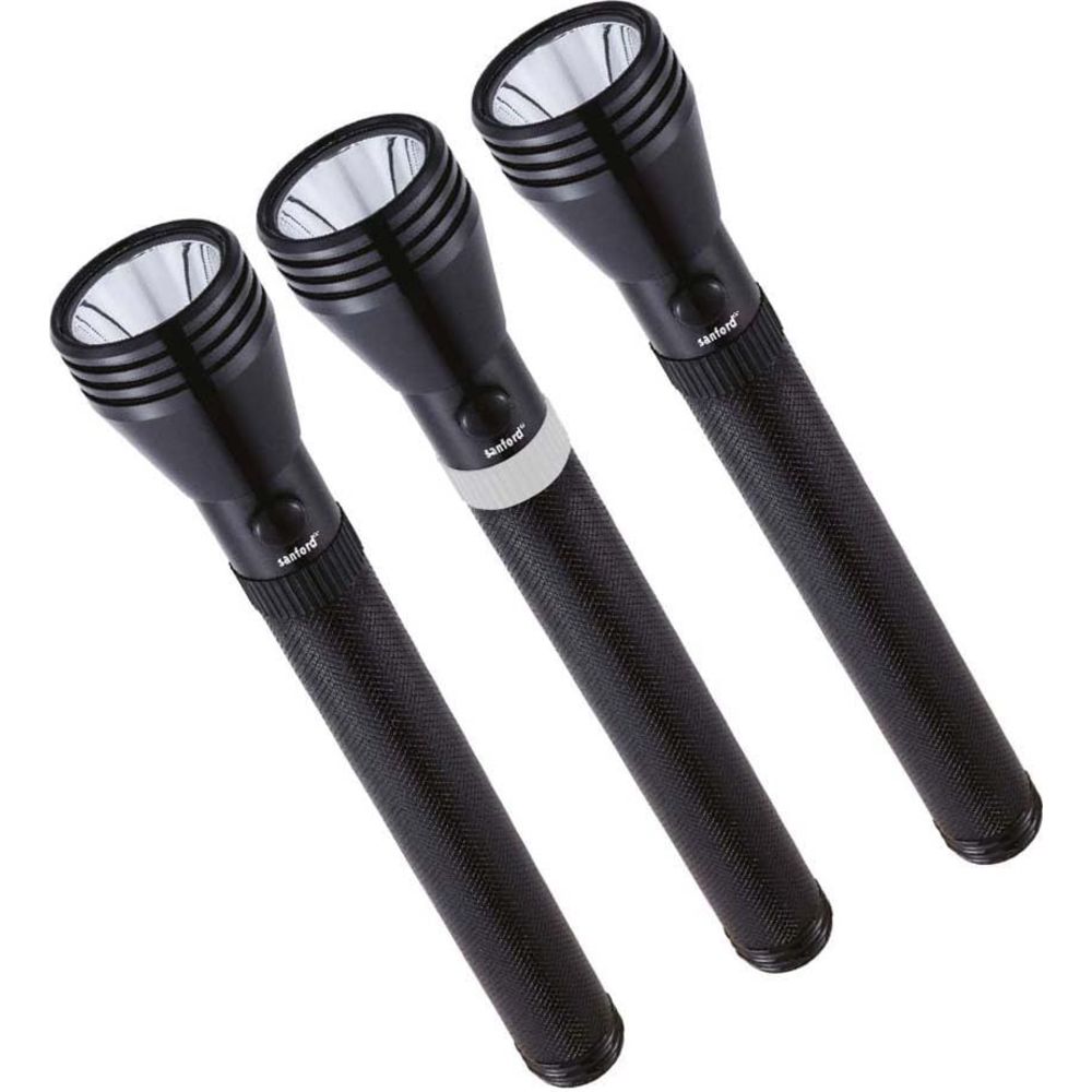 Sanford - LED Rechargeable Searchlight - Black - Pack of 3