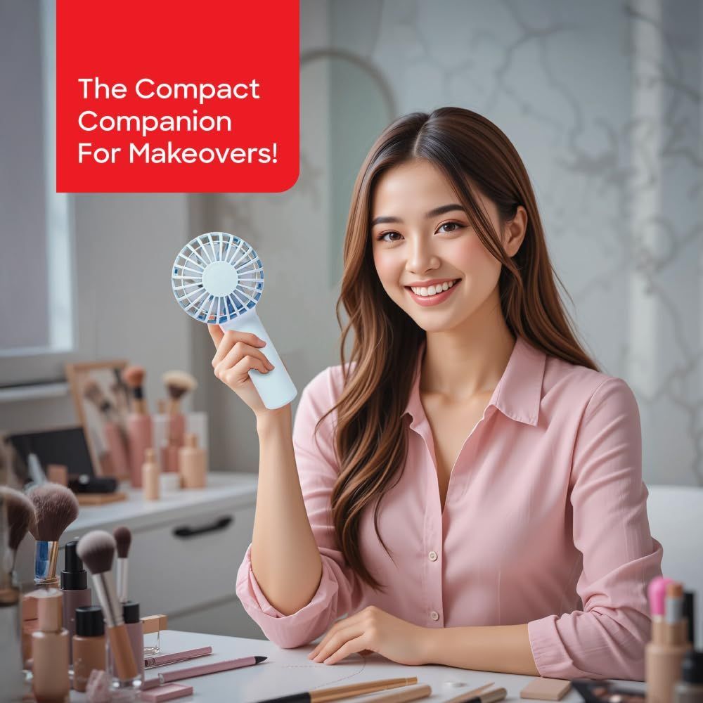 Sanford - 3-Speed USB Rechargeable Hand Fan