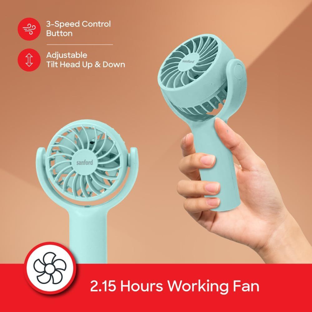 Sanford - USB Rechargeable Hand Fan - Pink