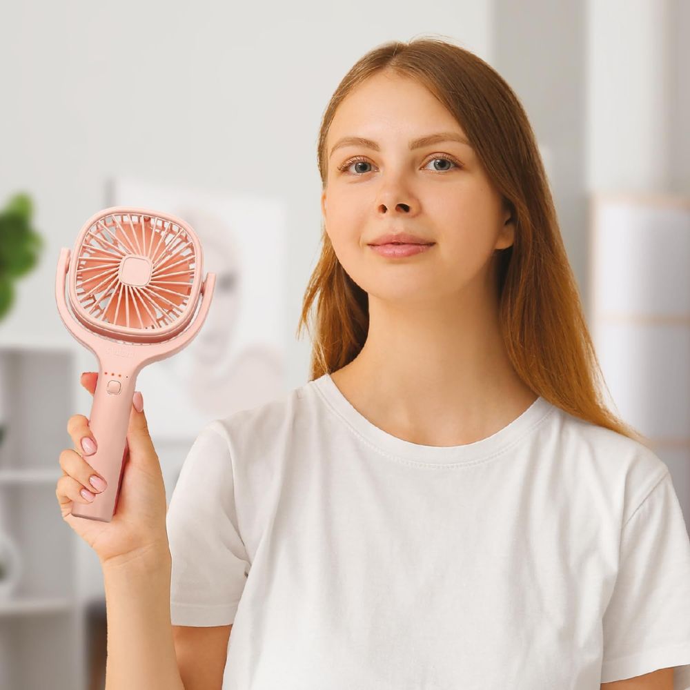 Sanford - USB Rechargeable Hand Fan - Pink - 4.5 W