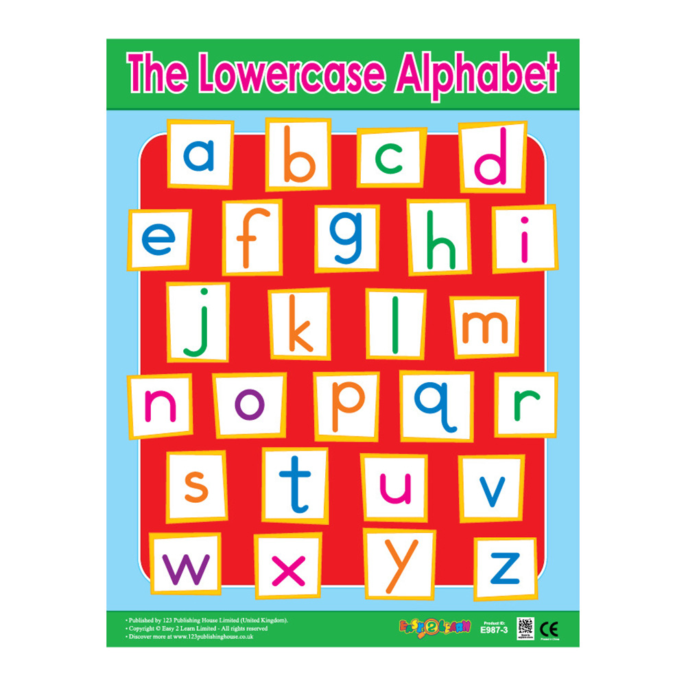 Language Arts Educational Wall Charts In English - Pack of 6