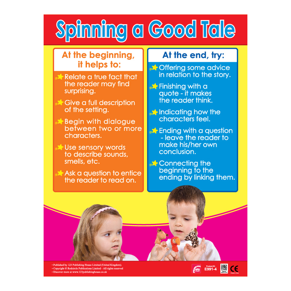 Writing Skills 2 Educational Wall Charts In English - Pack of 6