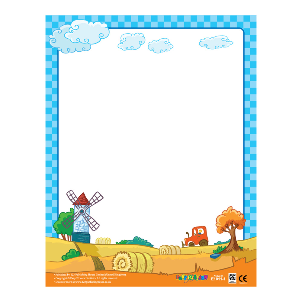 Write-On Charts 2 Educational Wall Charts In English - Pack of 6