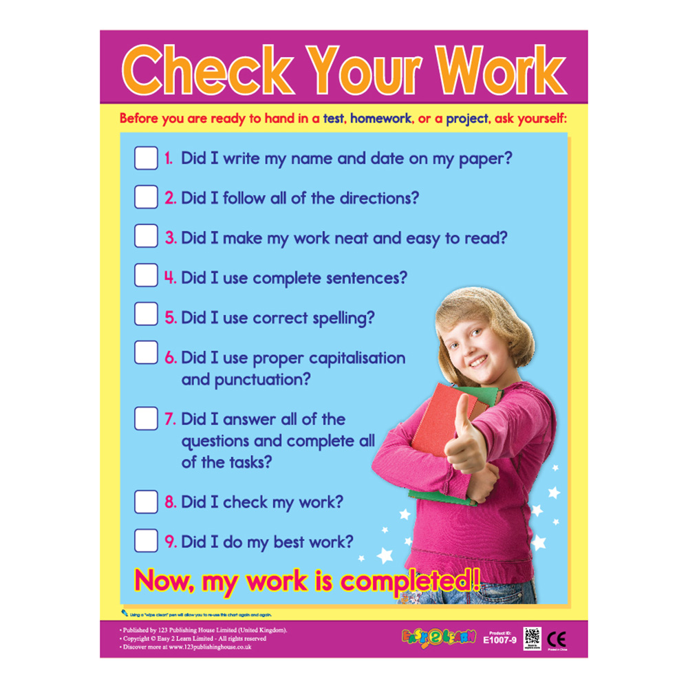 Smart Study: Digital And Tests Educational Wall Charts In English - Pack of 6