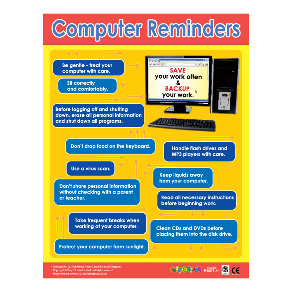 Smart Study: Digital And Tests Educational Wall Charts In English - Pack of 6