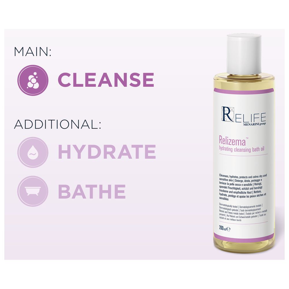 Relizema - Hydrating Cleansing Bath Oil - 200 ml