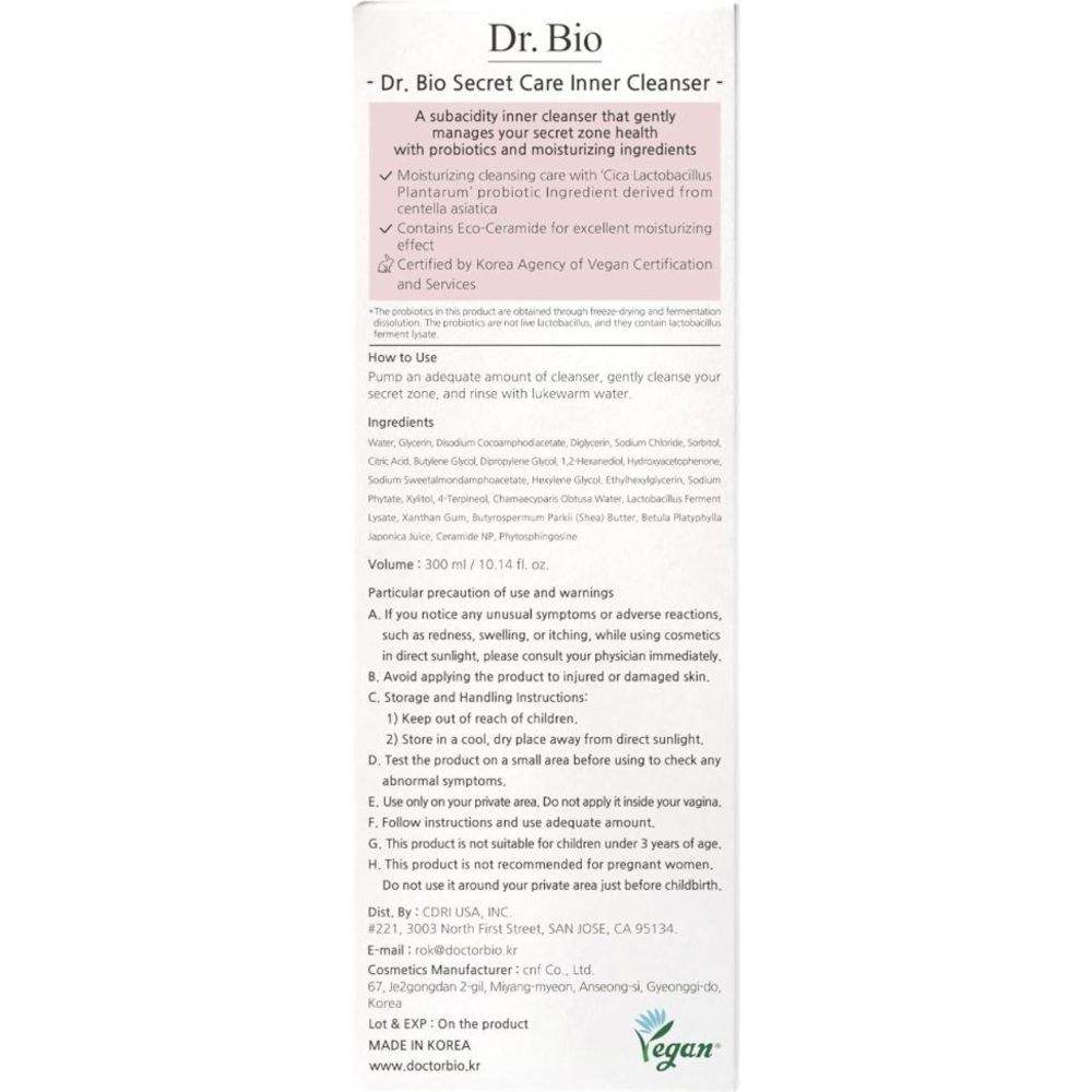 Dr. Bio - Secret Therapy Inner Cleanser - 300 ml